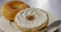 Bagel and Cream Cheese Breakfast A la Carte · Boiled and baked round bread roll.