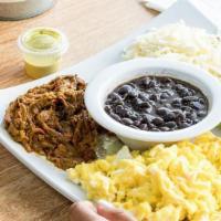 Don Pan Lunch · Grilled chicken or grilled steak, with two sides: white rice, black beans, fried plantains o...