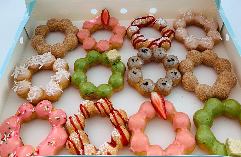 Assorted 12 Pieces Box · An assorted box of mochi donuts from flavors of the today. Flavors are assorted based on availability no substitution (any allergies please specify on special instructions