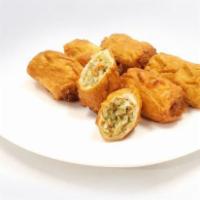 Deep-Fried Glass Noodles in Fish Cake · Deep-fried glass noodles in fish cake. 5 pieces.