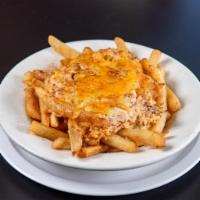 Annapolis Style Fries · French fries smothered in homemade crab dip