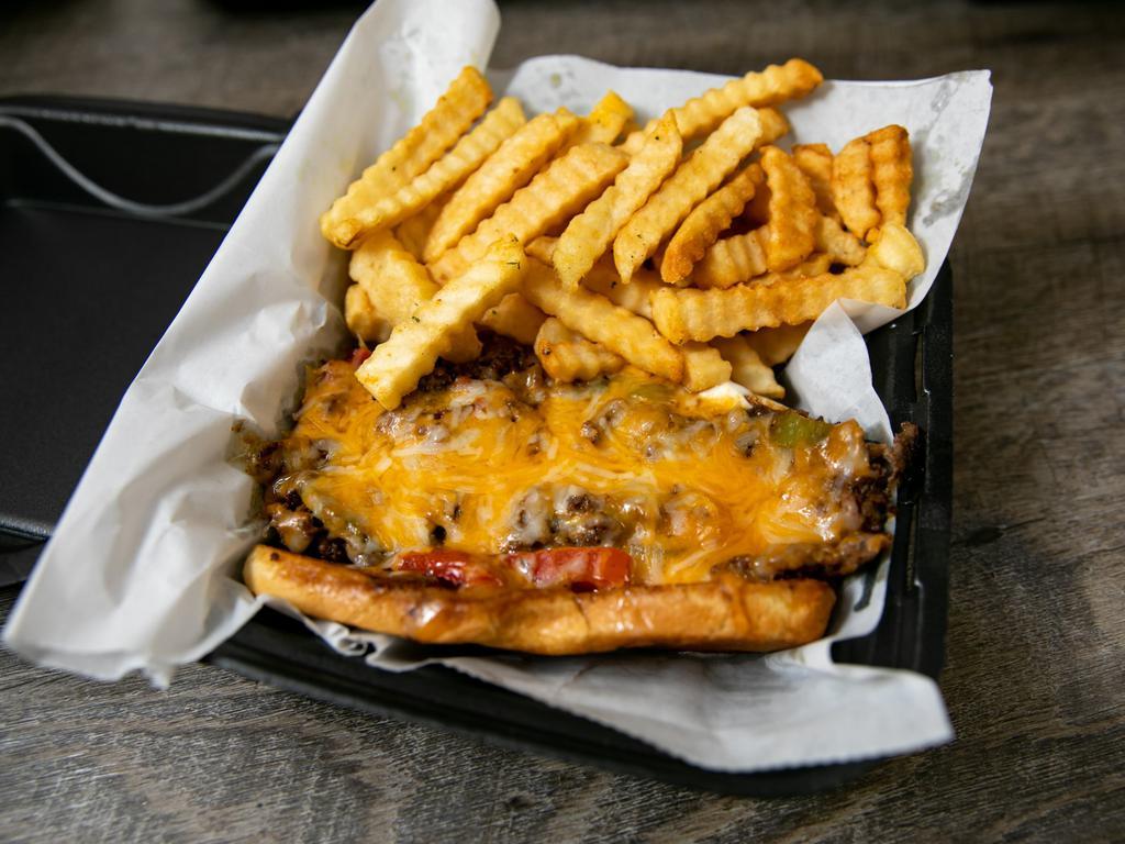 Philly Cheese Steak Combo · melted cheese, grilled onions, grilled bell peppers, mayo and SIDE OF SEASON FRIES