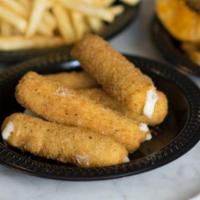 Mozzarella Sticks  (8 pieces) · 6 pieces. Fried cheese.