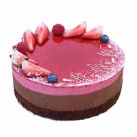 Raspberry Chocolate Whole Cake · Fruity and chocolatey. What a winning combo! This cake is comprised of chocolate cake, choco...