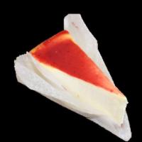 Cheesecake Slice · Cheesecake with Raspberry glaze