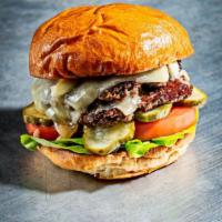 Build Your Own Smash Burger · The base is two 4 ounce Creekstone Farms Grass Fed 100% Black Angus Beef Patties on Garlic B...