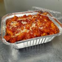 Kids Pasta · One cup of pasta with your choice of sauce: marinara, alfredo, or mac and cheese.
