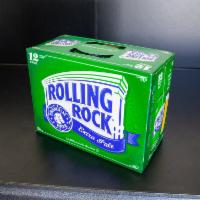 Rolling Rock Extra Pale · 12 x 12 oz. Cans. Must be 21 to purchase.