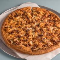 Chicken Bacon Ranch Pizza · Ranch, dressing, grilled chicken and bacon.