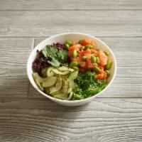 Small Poke Bowl · 1 portion of Base and 2 choice of protein (4 oz. ). Only 2 sides of sauce on side permitted ...