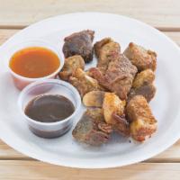 36 plantain  · grill / fried pork and 4 sodas 