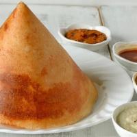 Ghee Roast · South Indian thin crepe made with fermented rice and lentil batter generously topped with Gh...