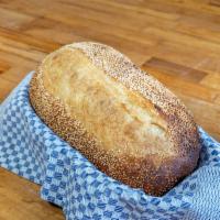 Golden Semolina Artisan Loaf · A classic, homestyle Italian bread with an airy texture. Versatile bread for a bread basket ...