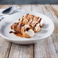 Cannoli · Three crunchy shells filled to order with a sweet, cannoli cream mixed with chocolate chips,...