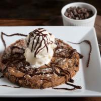Monster Cookie · A giant Hopes Cookie, baked fresh to order and served with Haagen Dazs ice cream, topped wit...