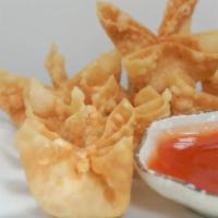 3. Cream Cheese Wonton  · 6 pieces. Most popular. Cream cheese, wonton skin. Come with side sweet and sour sauce.