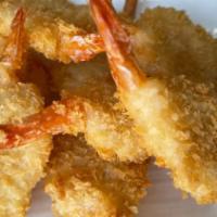 2. Fried Shrimp  · 8 pieces. Shrimps, flour. Come with side sweet and chili sauce.
