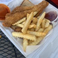 Southern Catfish · Fried catfish. 1 boneless filet, seasoned and hand-battered then fried to a golden brown. Se...