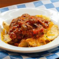 Chili Cheese Fries (Appetizer) · Famous fries covered with Dave's chili and melted house smoked cheddar cheese.