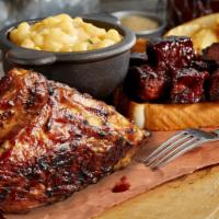 Burn Ends and Meat Combo · Burnt Ends and choice of one meat selection, excluding ribs. Served with a choice of two sid...