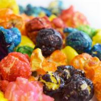 Fruit Rainbow Popcorn · Every fruit mixed into one popcorn.