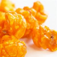 Orange Popcorn · Orange flavored popcorn.