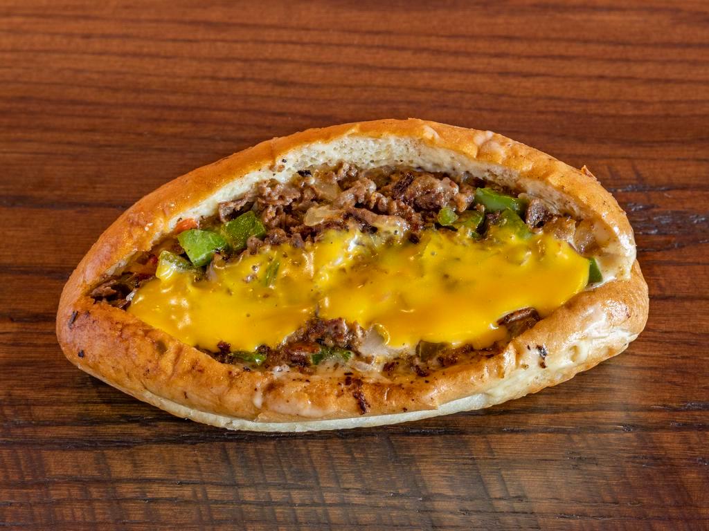 Cheesesteak · Choice of protein, cheese, up to 4 veggies, and up to 2 sauces.