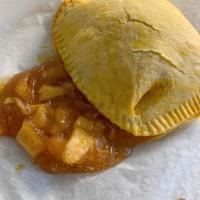 Apple Pie Patty · Our Dessert Patty . Miss Alison's family recipe, made with local apples, and piped into our ...