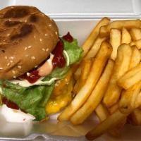 Hamburger with Fries · Choice of Chicken Patty, Beef Patty, Turkey Patty