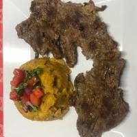Steak Mofongo · Chicharron & Steak