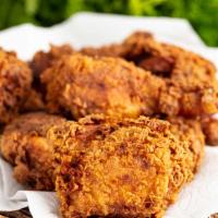 8 pc fried chicken dinner  · 4 crispy chicken legs and 4 delicious chicken thighs Sided with your choice of two LG sides ...