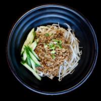 N9. Ja Jun Noodle with Ground Pork and Cucumber炸酱面 · noodles with soybean paste