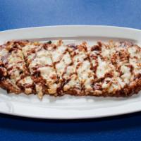 Bar-BQ-Kays Pizza · Based with our signature Memphis style bar-BQ sauce, chicken, bacon.