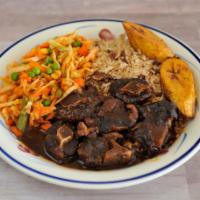 Oxtail · Oxtail and rice and peace with vegetables.