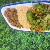Picadillo · Ground beef with 2 sides