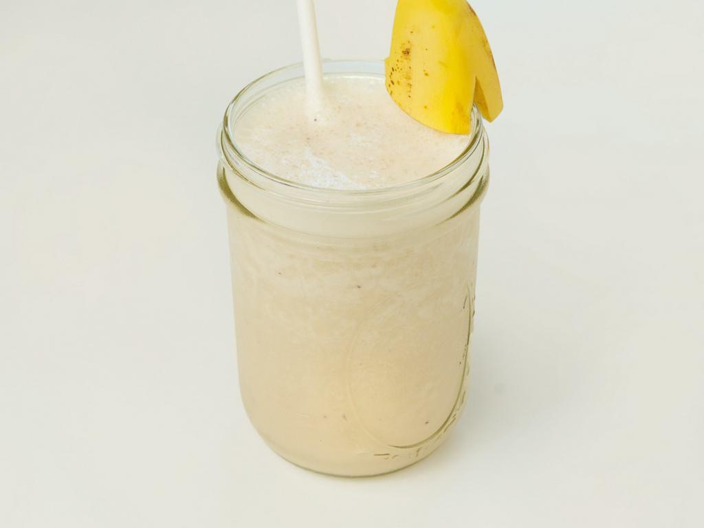 Banana Goddess Smoothie · Banana, Greek yogurt, honey, ginger and vanilla extract.