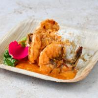 ISLAND GARLIC PRAWNS (Halabos Hipon Bawang) · Large prawns cooked in buttery creamy garlic goodness served over jasmine rice served with s...