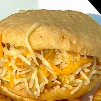 Corn Bread Arepa with Cheese · Is Big