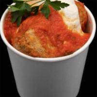 Chicken Parmigiana Meatball · Tomato and basil sauce. 