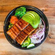 Unagi Bowl · Pan-seared Unagi (Eel) served with rice or salad and toppings. Served with choice of miso so...