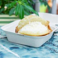 Arepa De Queso · Vegan Butter and Queso
