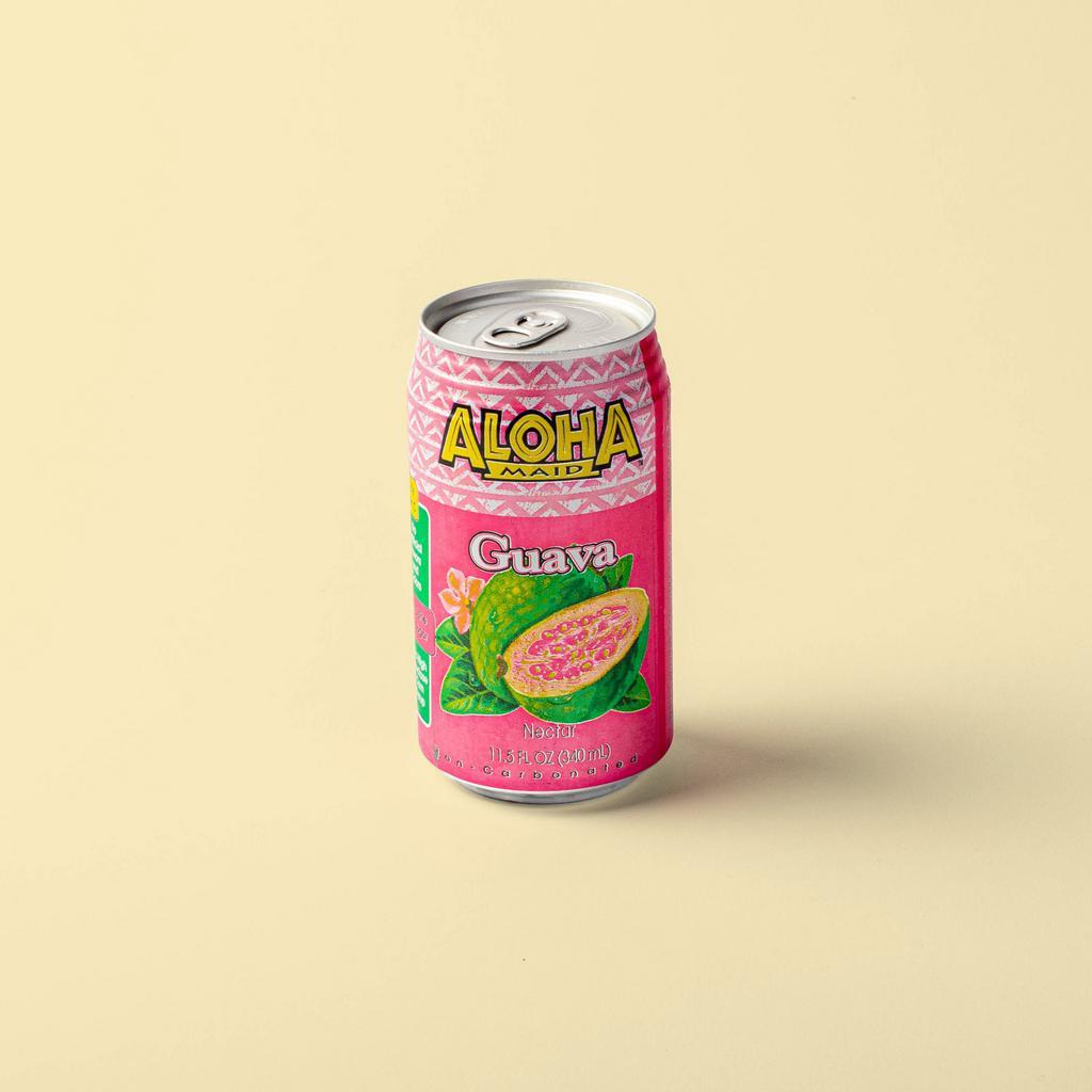 Aloha Maid Guava · 11.5 oz can of all natural, refreshing guava juice. No high fructose corn syrup or artificial flavors and colors. Made in Hawaii.