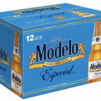 Modelo Especial, 12 oz. 12 pack, Bottle Beer · Must be 21 to purchase. 4.4% ABV. Modelo Especial Mexican Beer is a rich, full-flavored pils...