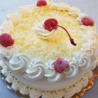 Whole Tres Leches Cake For 6/10 people 3 layers · Tres Leches Cake Made by Le Caprice DC Bakers for 6/10 people