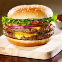 Jumbo Cheeseburger · Contains double patty with cheese.