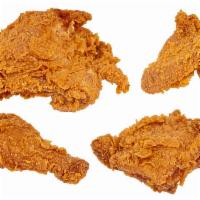 Fried Chicken - thighs, legs, or wings · Choose either 2, 3, or 5 pieces of thighs, legs, or wings. It comes with soda.