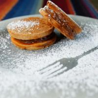 Alfajores · Peruvian sandwich cookie filled with dulce de leche