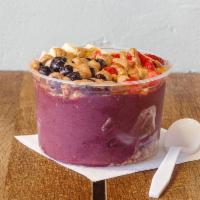 16 oz. OG Acai Bowl · Base: Acai berry ,banana ,strawberry and blueberry blended with honey crisp apple juice 

To...