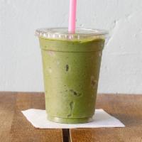 16 oz. Green Monster Smoothie · Spinach, avocado, banana, mango, pineapple blended with coconut milk. 