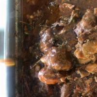 Med Stew Chicken  · Cooked down to sauce added veg or spinners